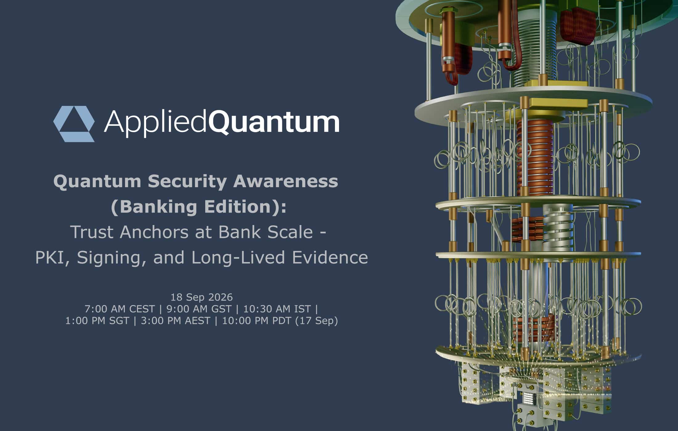 Quantum Security Industry Webinars - Banking