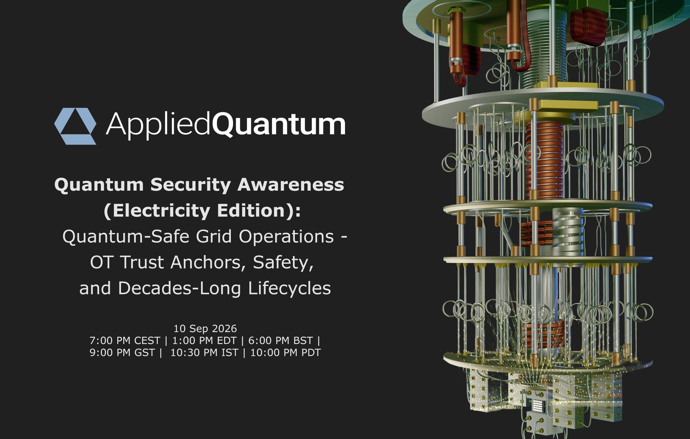 Quantum Security Industry Webinars - Electricity
