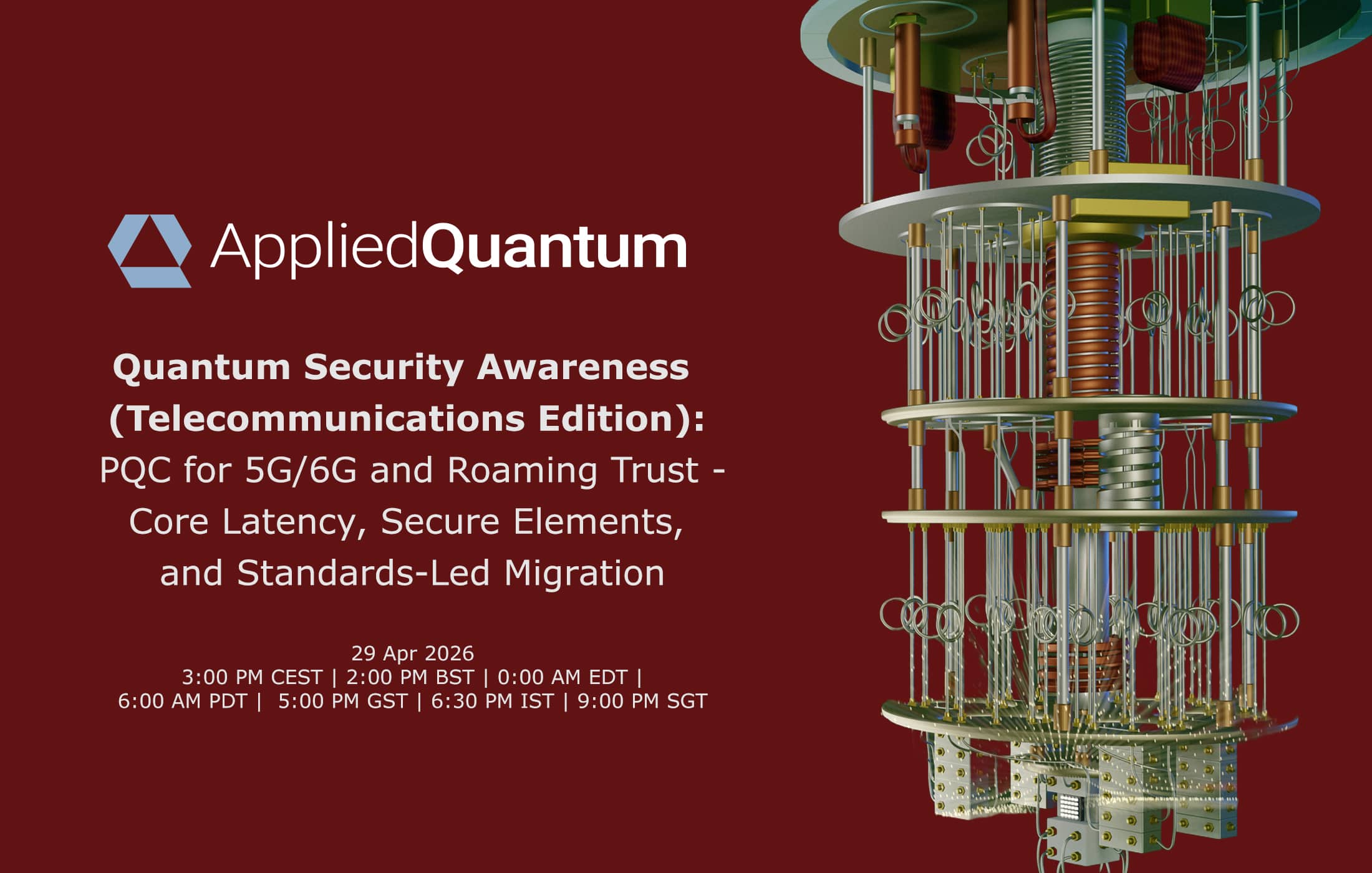 Quantum Security Industry Webinars - Telecommunications